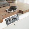 Realyn - White / Brown / Beige - Three Drawer Night Stand