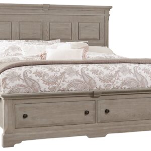 Heritage - King Mansion Bed Headboard - Graystone