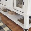 Valebeck - White / Brown - Dining Room Server