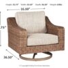 Beachcroft - Beige - Swivel Lounge Chair