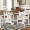 Valebeck - White / Brown - Rectangular Dining Room Table