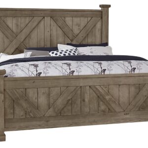 Cool Rustic - Queen Side Rails - Stone Gray