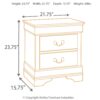 Alisdair - Reddish Brown - Two Drawer Night Stand