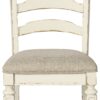 Realyn - Chipped White - Dining UPH Side Chair (Set of 2) - Ladderback