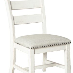 Valebeck - Beige / White - Dining UPH Side Chair (Set of 2)
