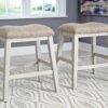Skempton - White - Upholstered Stool (Set of 2)
