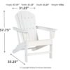 Sundown Treasure - White - Adirondack Chair