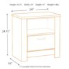 Bellaby - Whitewash - One Drawer Night Stand