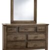 Maple Road - Landscape Mirror With Beveled Glass - Maple Syrup