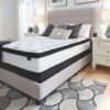 Chime 12 Inch Hybrid - White - 12" Queen Mattress