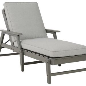 Visola - Gray - Chaise Lounge with Cushion