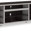 Darborn - Gray / Brown - XL TV Stand W/Fireplace Option