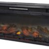 Entertainment Accessories - Black - Fireplace Insert - Rectangular