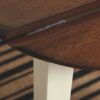 Woodanville - Cream / Brown - Round DRM Drop Leaf Table