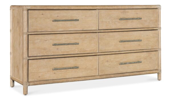 Retreat - Pole Rattan Dresser - Light Brown