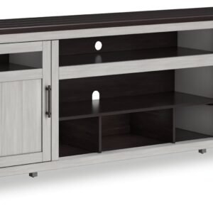 Darborn - Gray / Brown - XL TV Stand W/Fireplace Option