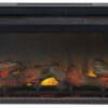 Entertainment Accessories - Black - Fireplace Insert - Rectangular