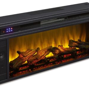 Entertainment Accessories - Black - Fireplace Insert - Rectangular