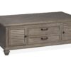 Lancaster - Lift Top Storage Cocktail Table (With Casters) - Dove Tail Grey