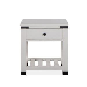 Harper Springs - Shelf End Table - Silo White