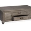 Lancaster - Lift Top Storage Cocktail Table (With Casters) - Dove Tail Grey