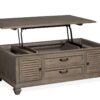 Lancaster - Lift Top Storage Cocktail Table (With Casters) - Dove Tail Grey