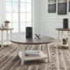 Bolanbrook - White / Brown / Beige - Occasional Table Set (Set of 3)