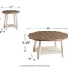 Bolanbrook - White / Brown / Beige - Occasional Table Set (Set of 3)