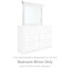 Kanwyn - Whitewash - Bedroom Mirror