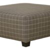 Lewiston - Cocktail Ottoman - Charcoal