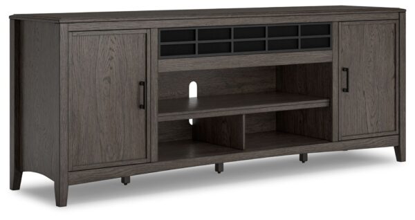 Montillan - Grayish Brown - XL TV Stand With Fireplace Option