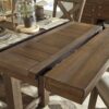 Moriville - Grayish Brown - Rectangular Dining Room Counter Extension Table