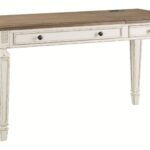 Realyn – White / Brown – Home Office Lift Top Desk