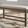 Moriville - Beige - Double UPH Bench