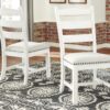 Valebeck - Beige / White - Dining UPH Side Chair (Set of 2)