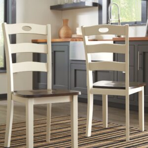 Woodanville - Cream / Brown - Dining Room Side Chair (Set of 2)