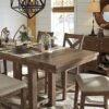 Moriville - Grayish Brown - Rectangular Dining Room Counter Extension Table