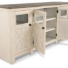 Bolanburg - White / Brown / Beige - Extra Large TV Stand