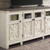 Bolanburg - White / Brown / Beige - Extra Large TV Stand