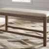 Moriville - Beige - Double Uph Bench