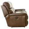 Ceretti - Power Reclining Sofa - Brown Italian Top Grain Leather Match