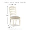 Realyn - Chipped White - Dining Uph Side Chair (Set of 2) - Ladderback