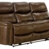 Ceretti - Power Reclining Sofa - Brown Italian Top Grain Leather Match