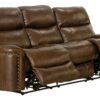 Ceretti - Power Reclining Sofa - Brown Italian Top Grain Leather Match