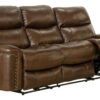 Ceretti - Power Reclining Sofa - Brown Italian Top Grain Leather Match