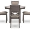 Wrenning - Gray - Dining Room Table Set (Set of 5)