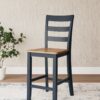 Gesthaven - Natural / Blue - Barstool (Set of 2)