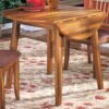 Berringer - Rustic Brown - Round Drm Drop Leaf Table