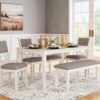 Erinberg - Antique White - Dining Room Table Set (Set of 6)