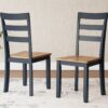 Gesthaven - Natural / Blue - Dining Room Side Chair (Set of 2)